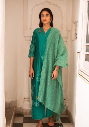 JADE EMBROIDERED KURTA SET