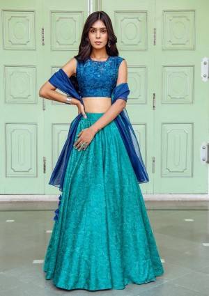JADE EMBROIDERED LEHENGA SET