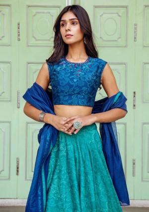 JADE EMBROIDERED LEHENGA SET
